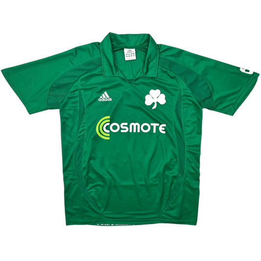 2008/09 Panathinaikos Home Football Shirt (L) Adidas (Centenary)