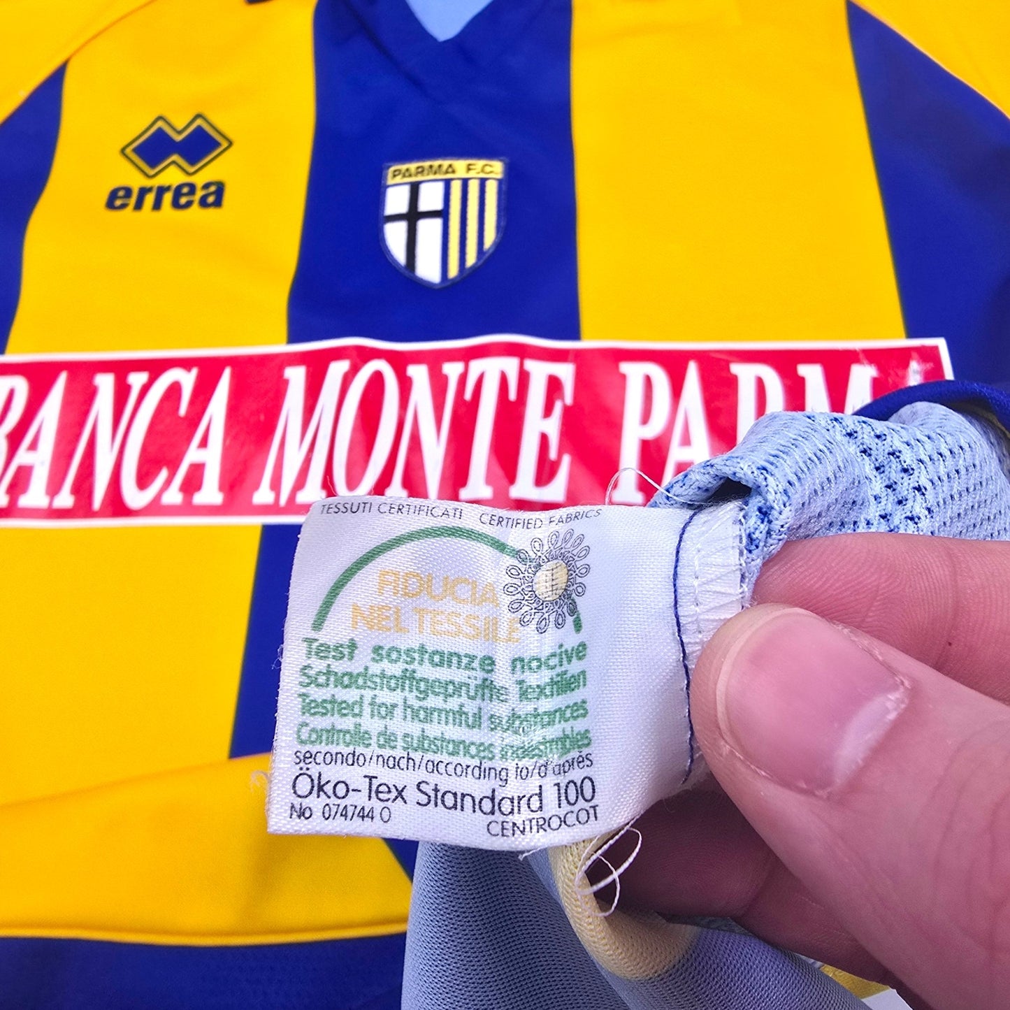2008/09 Parma Away Football Shirt (M) Errea