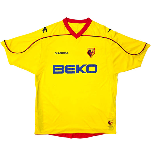 2008/09 Watford Home Football Shirt (XL) Diadora
