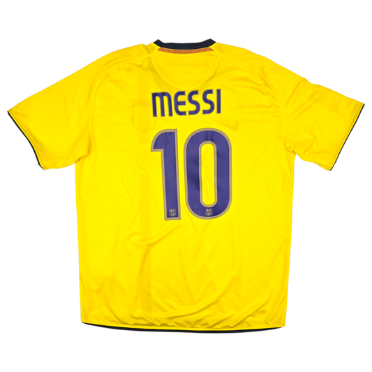 2008/10 Barcelona Away Football Shirt (XL) Nike #10 Messi
