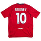 2008/10 England Away Football Shirt (L) Umbro #10 Rooney