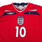 2008/10 England Away Football Shirt (L) Umbro #10 Rooney