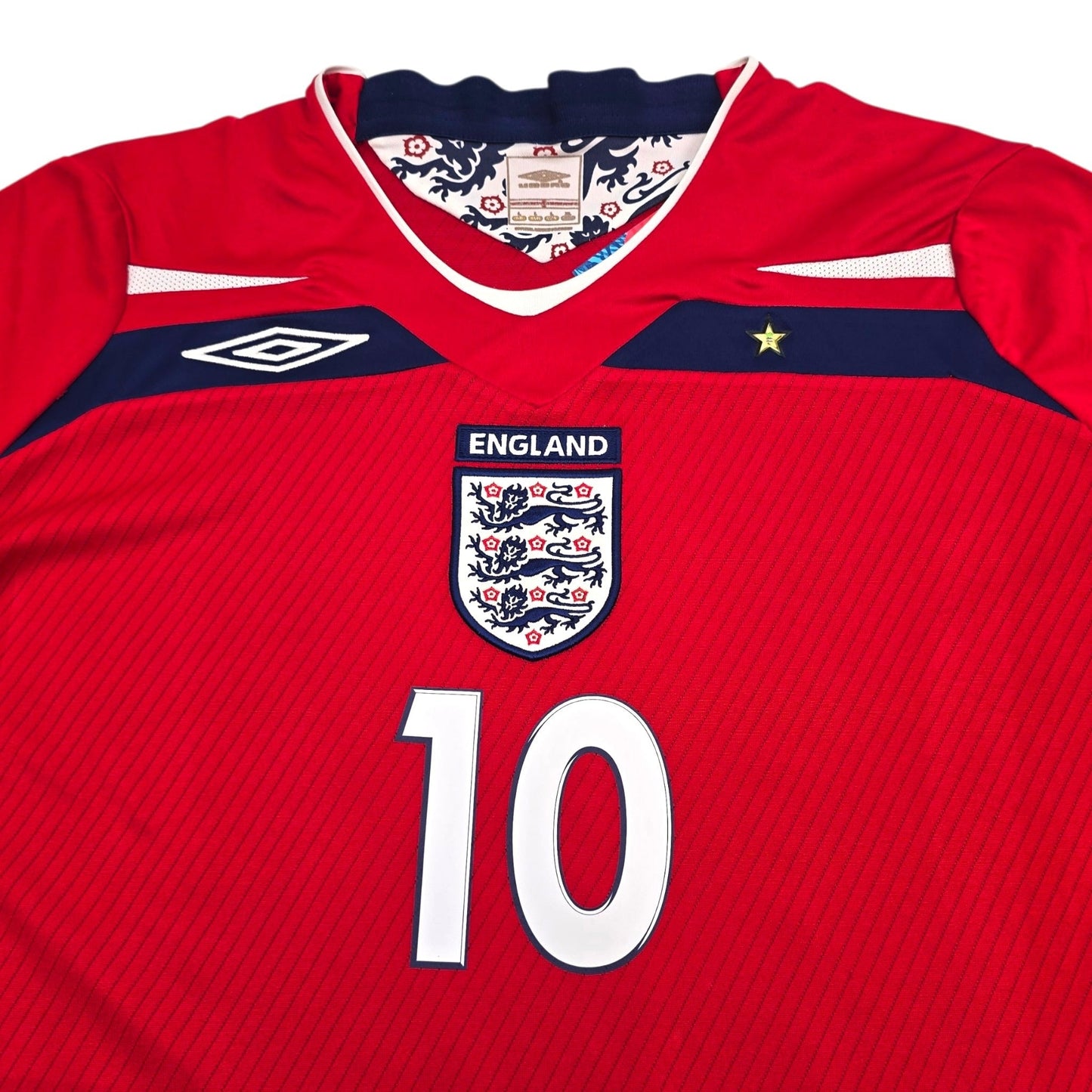 2008/10 England Away Football Shirt (L) Umbro #10 Rooney