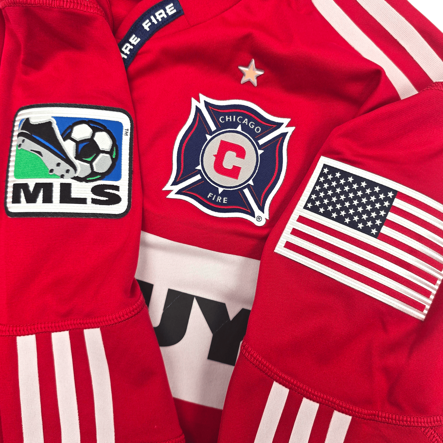 2009/10 Chicago Fire Home Football Shirt (M) Adidas #8 Ljungberg (Player Version)