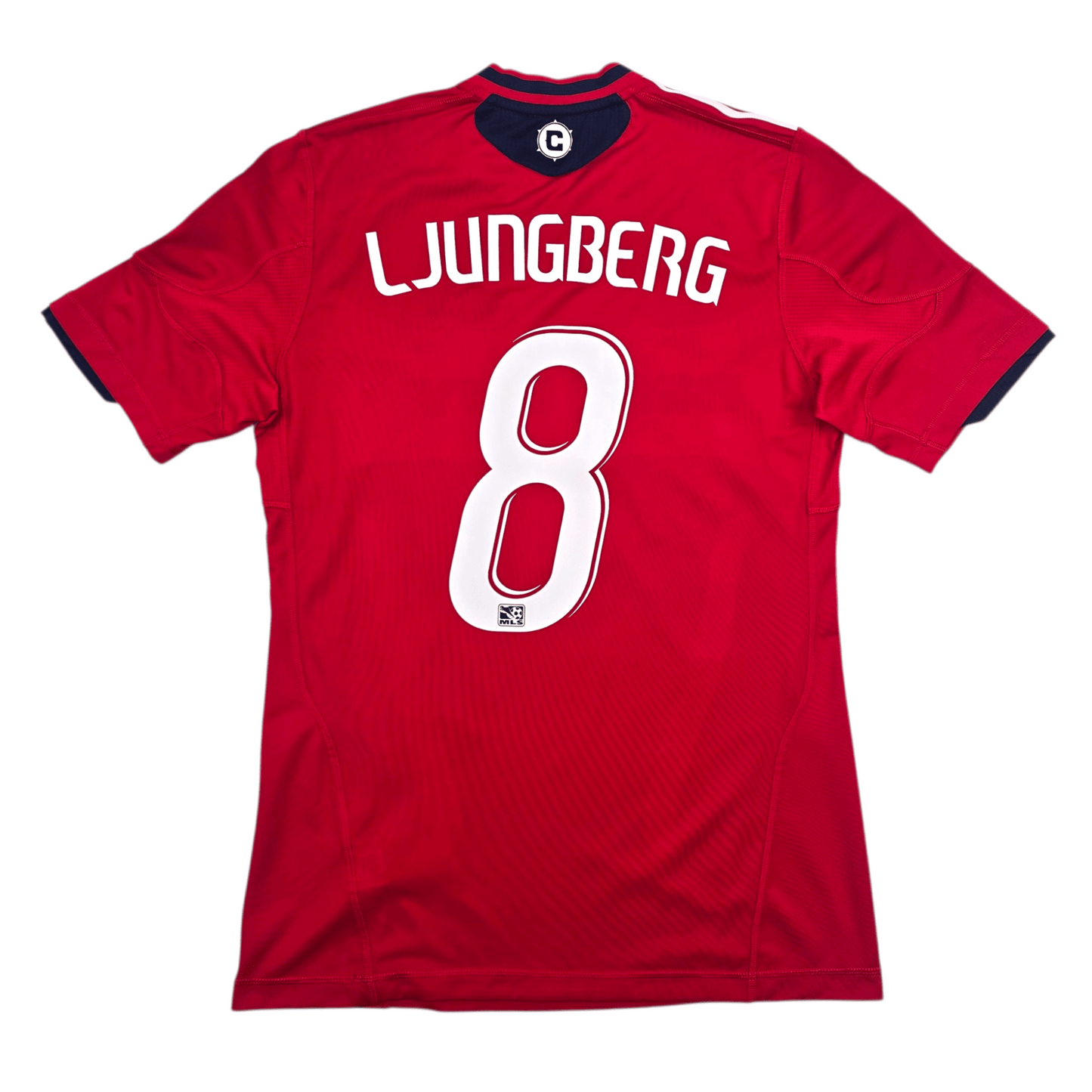 2009/10 Chicago Fire Home Football Shirt (M) Adidas #8 Ljungberg (Player Version)