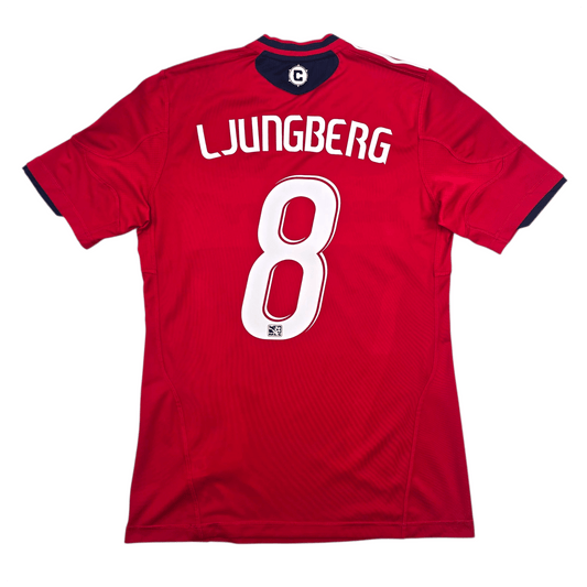 2009/10 Chicago Fire Home Football Shirt (M) Adidas #8 Ljungberg (Player Version)