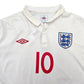 2009/10 England Home Football Shirt (2XL) Umbro #10 Rooney
