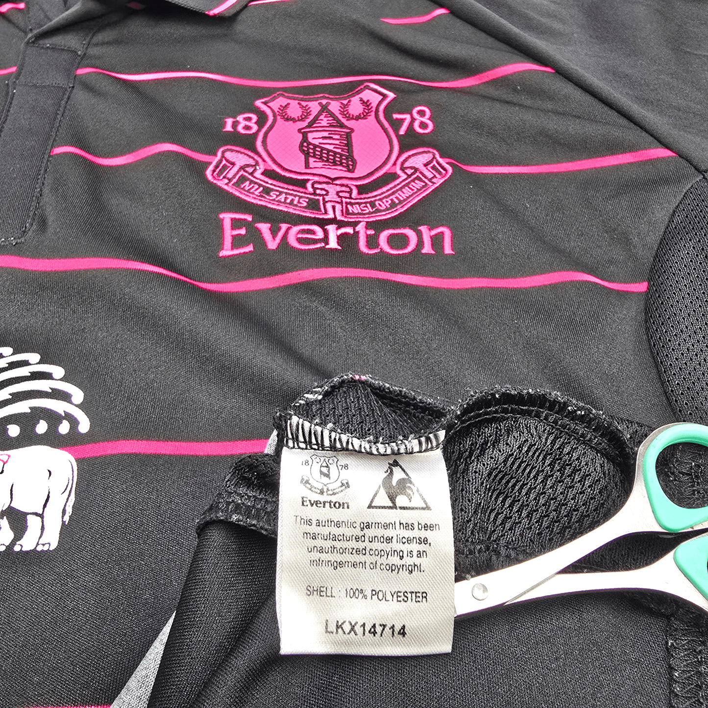 2009/10 Everton Away Football Shirt (M) Le Coq Sportif #17 Cahill