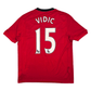 2009/10 Manchester United Home Football Shirt (L) Nike #15 Vidic
