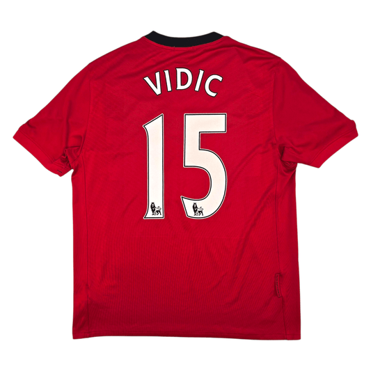 2009/10 Manchester United Home Football Shirt (L) Nike #15 Vidic