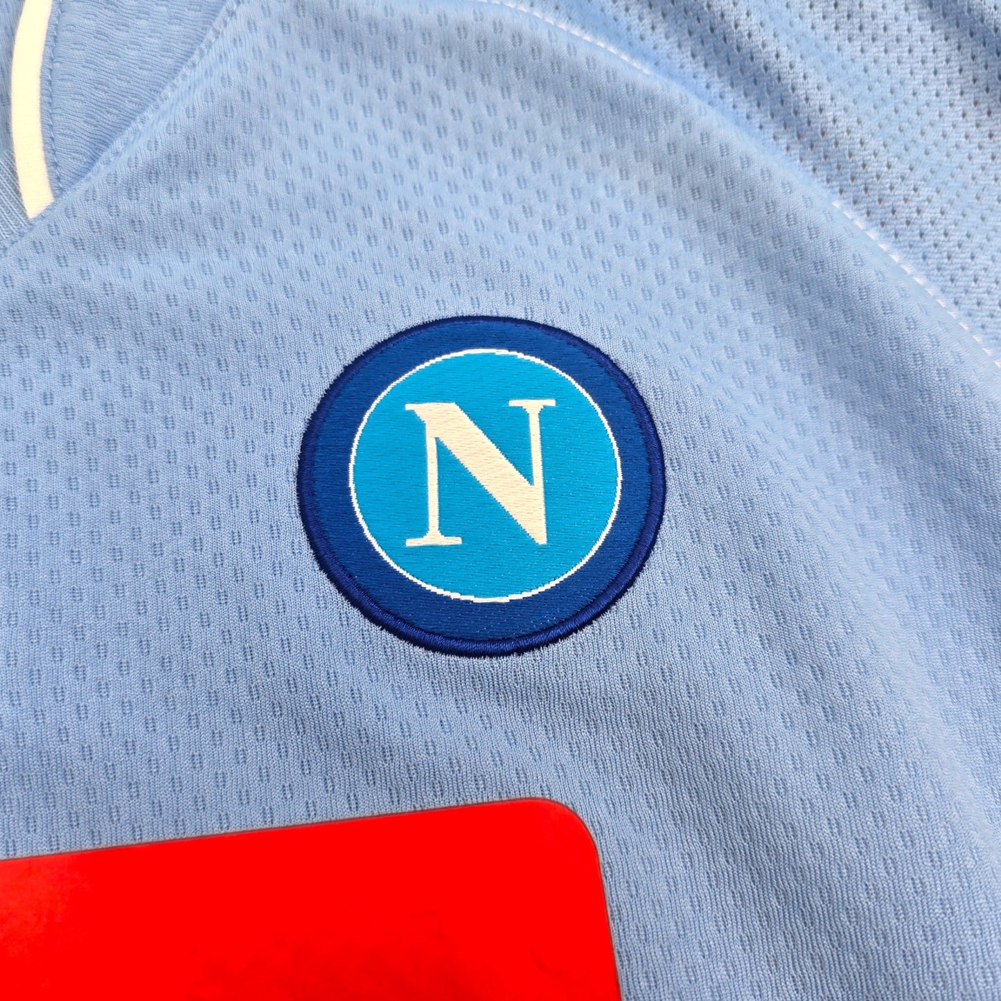2009/10 Napoli Home Football Shirt (L) Macron #17 Hamsik