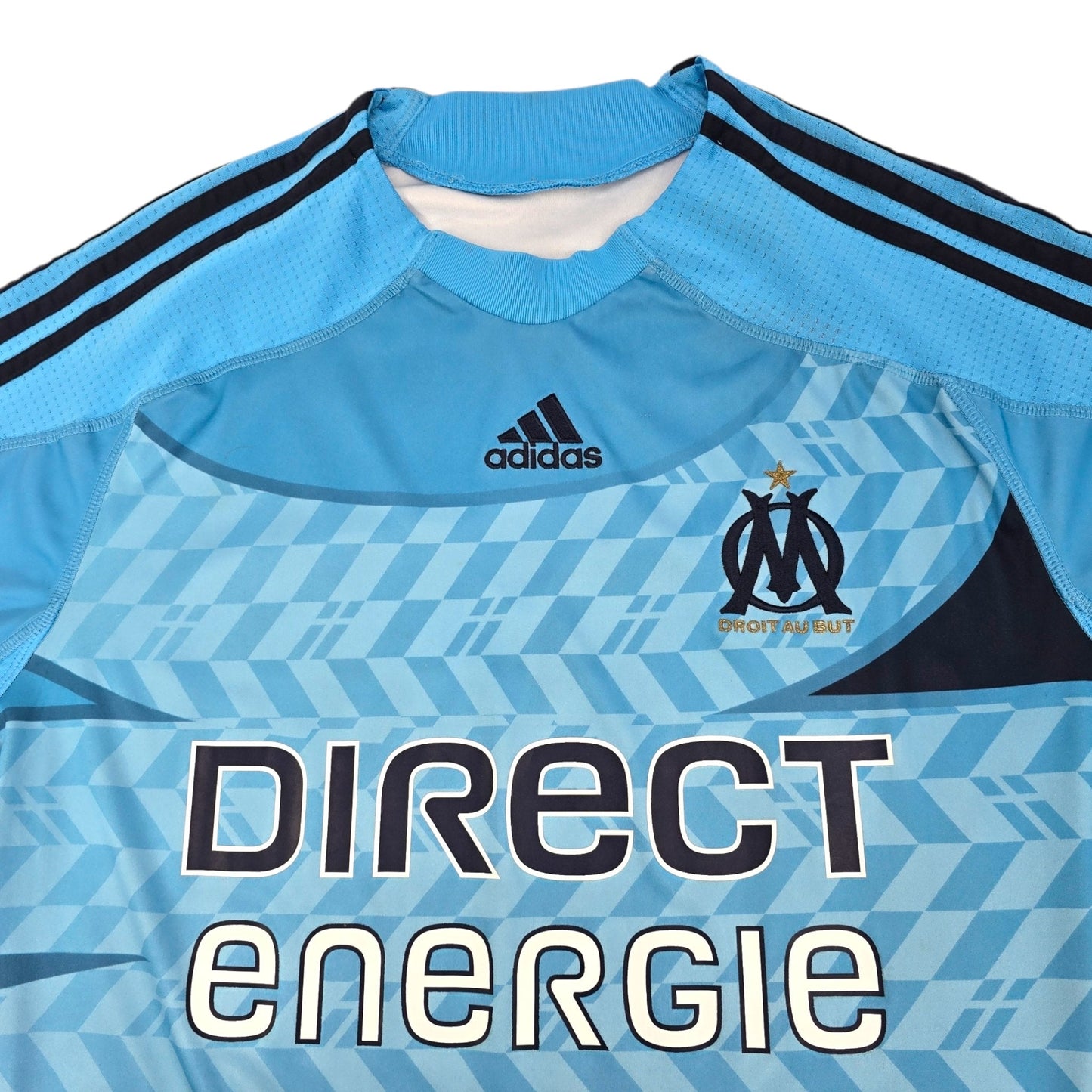 2009/10 Olympique Marseille Away Football Shirt (L) Adidas #11 Niang