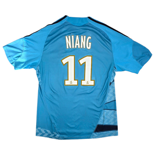 2009/10 Olympique Marseille Away Football Shirt (L) Adidas #11 Niang