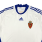 2009/10 Real Zaragoza Home Football Shirt (L) Adidas Player Version