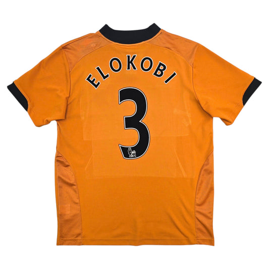 2009/10 Wolverhampton Wanderers Home Football Shirt (2XL) Le Coq Sportif #3 Elokobi