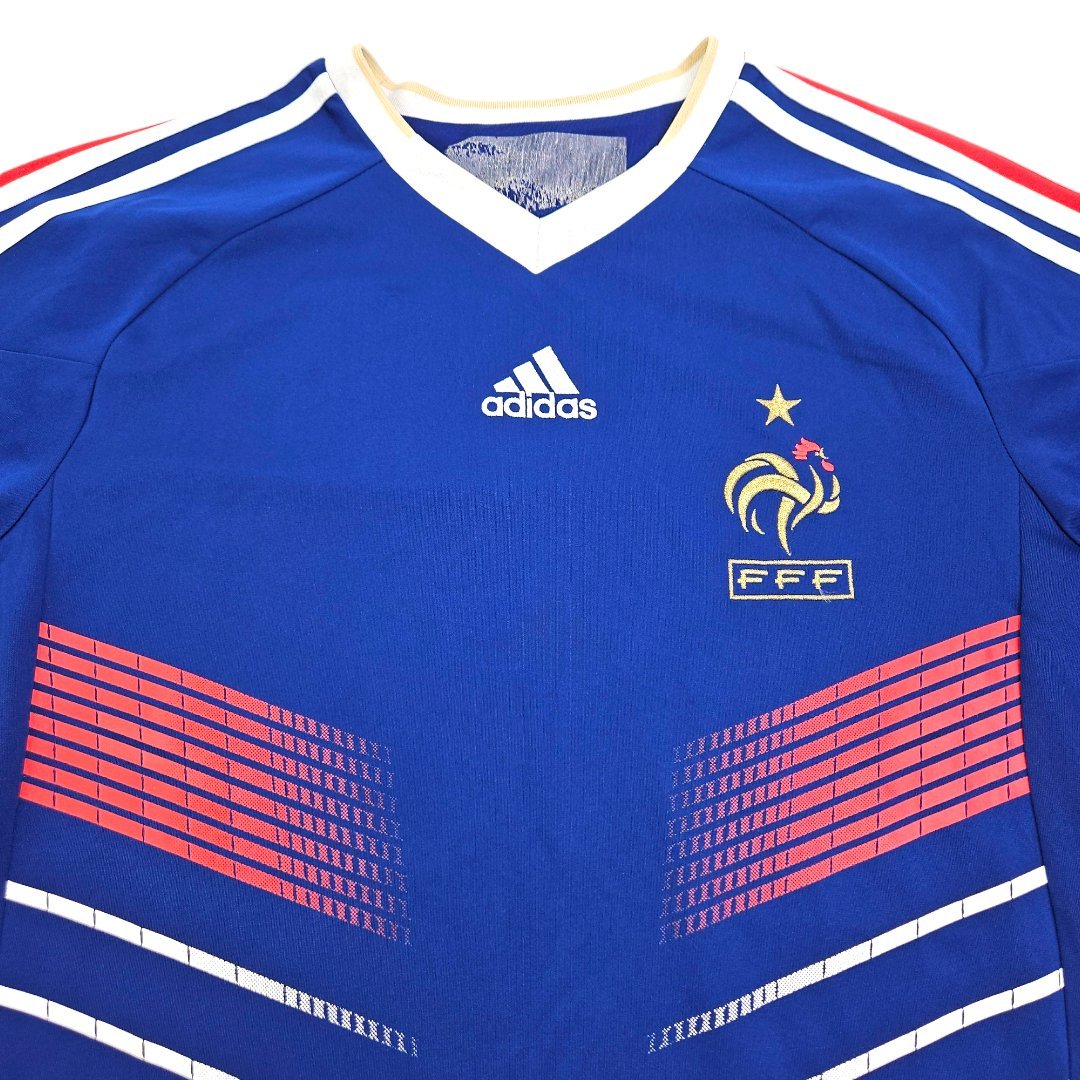 2009/11 France Home Football Shirt (M) Adidas