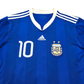 2010/11 Argentina Away Football Shirt (L) Adidas #10 Messi