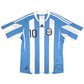 2010/11 Argentina Home Football Shirt (L) Adidas #10 Messi