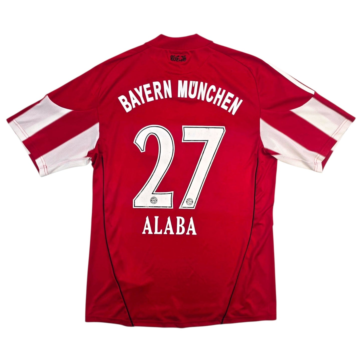 2010/11 Bayern Munich Home Football Shirt (M) Adidas #27 Alaba