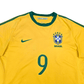 2010/11 Brazil Home Football Shirt (M) Nike #9 L.Fabiano