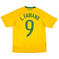 2010/11 Brazil Home Football Shirt (M) Nike #9 L.Fabiano