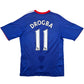 2010/11 Chelsea Home Football Shirt (L) Adidas #11 Drogba