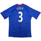 2010/11 Chelsea Home Football Shirt (L) Adidas #3 Cole