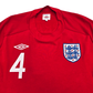 2010/11 England Away Football Shirt (L) Umbro #4 Gerrard