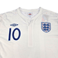 2010/11 England Home Football Shirt (2XL) Umbro #10 Rooney