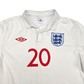 2010/11 England Home Football Shirt (L) Umbro #20 King