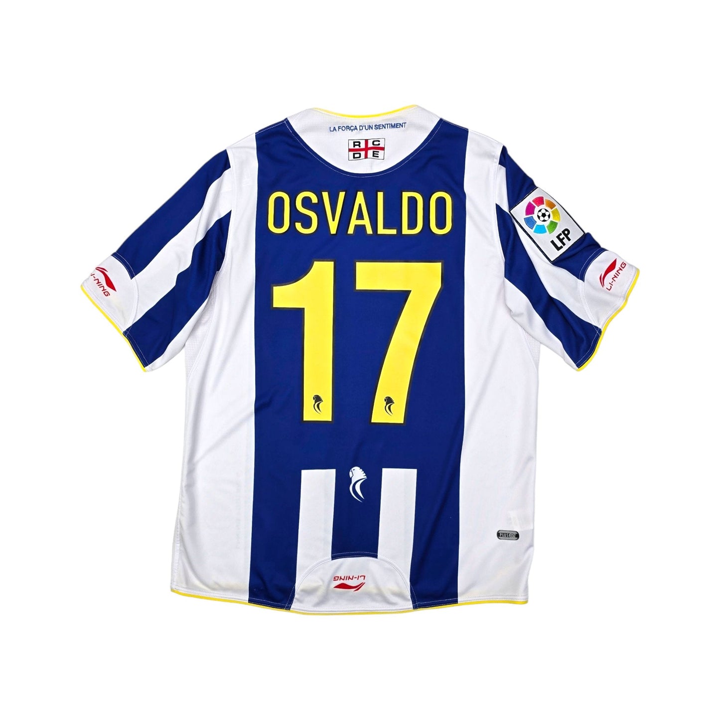 2010/11 Espanyol Home Football Shirt (XL) Li-ning #17 Osvaldo