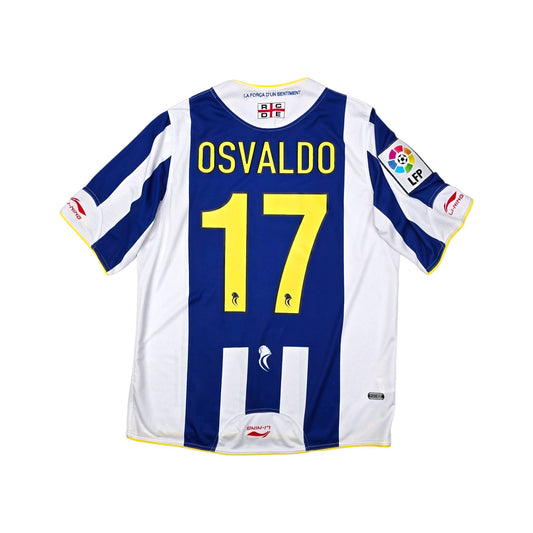 2010/11 Espanyol Home Football Shirt (XL) Li-ning #17 Osvaldo