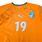 2010/11 Ivory Coast Home Football Shirt (L) Puma #19 Toure Yaya