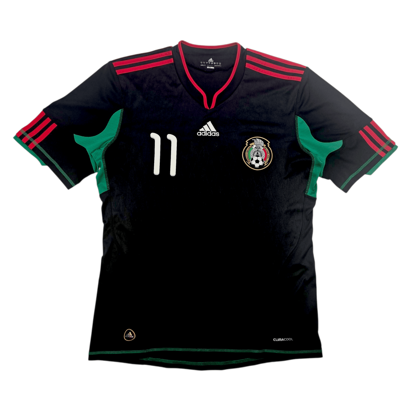 2010/11 Mexico Away Football Shirt (M) Adidas #11 Vela