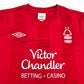 2010/11 Nottingham Forest Home Football Shirt (M) Umbro
