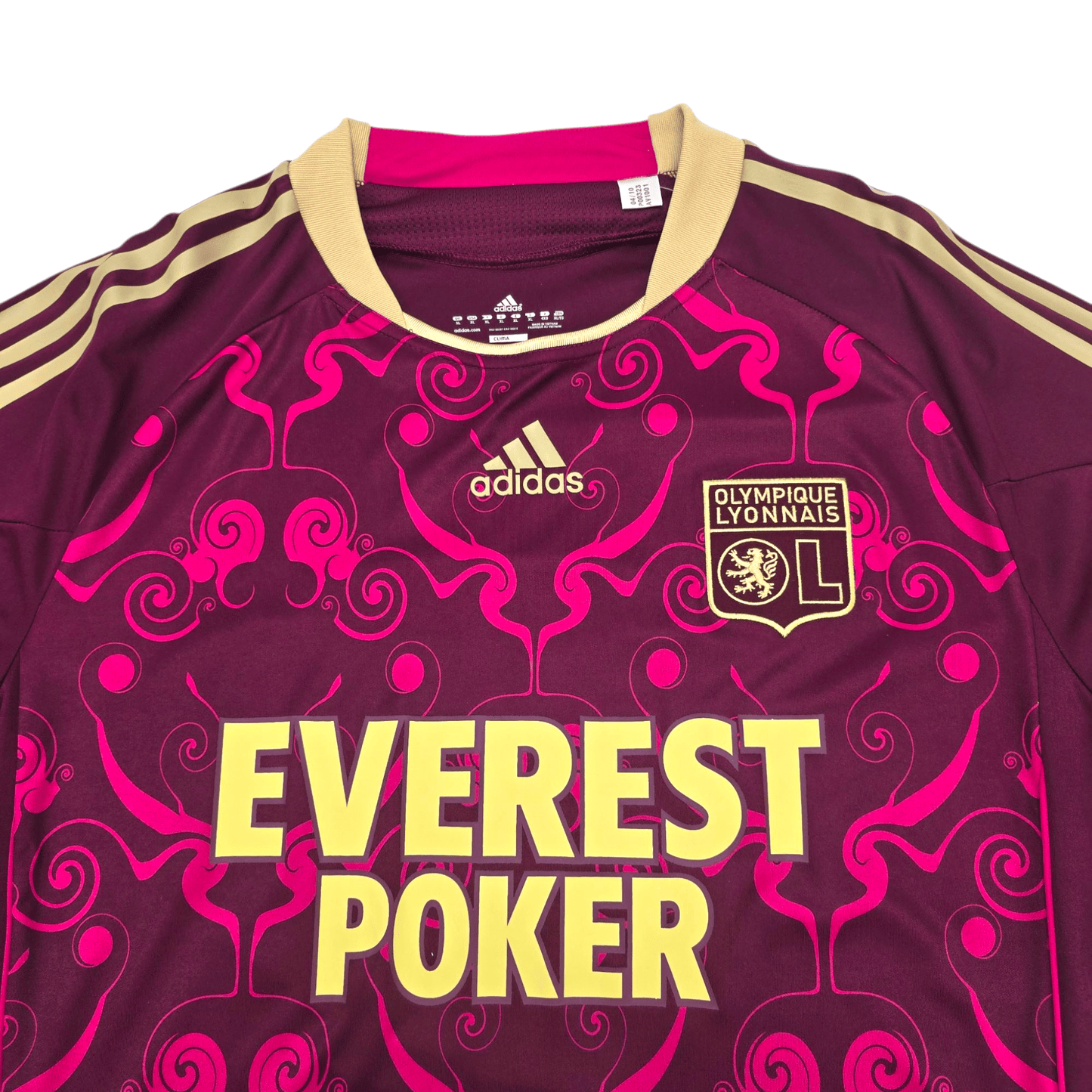 2010/11 Olympique Lyonnais Away Football Shirt (XL) Adidas (Player Issue)