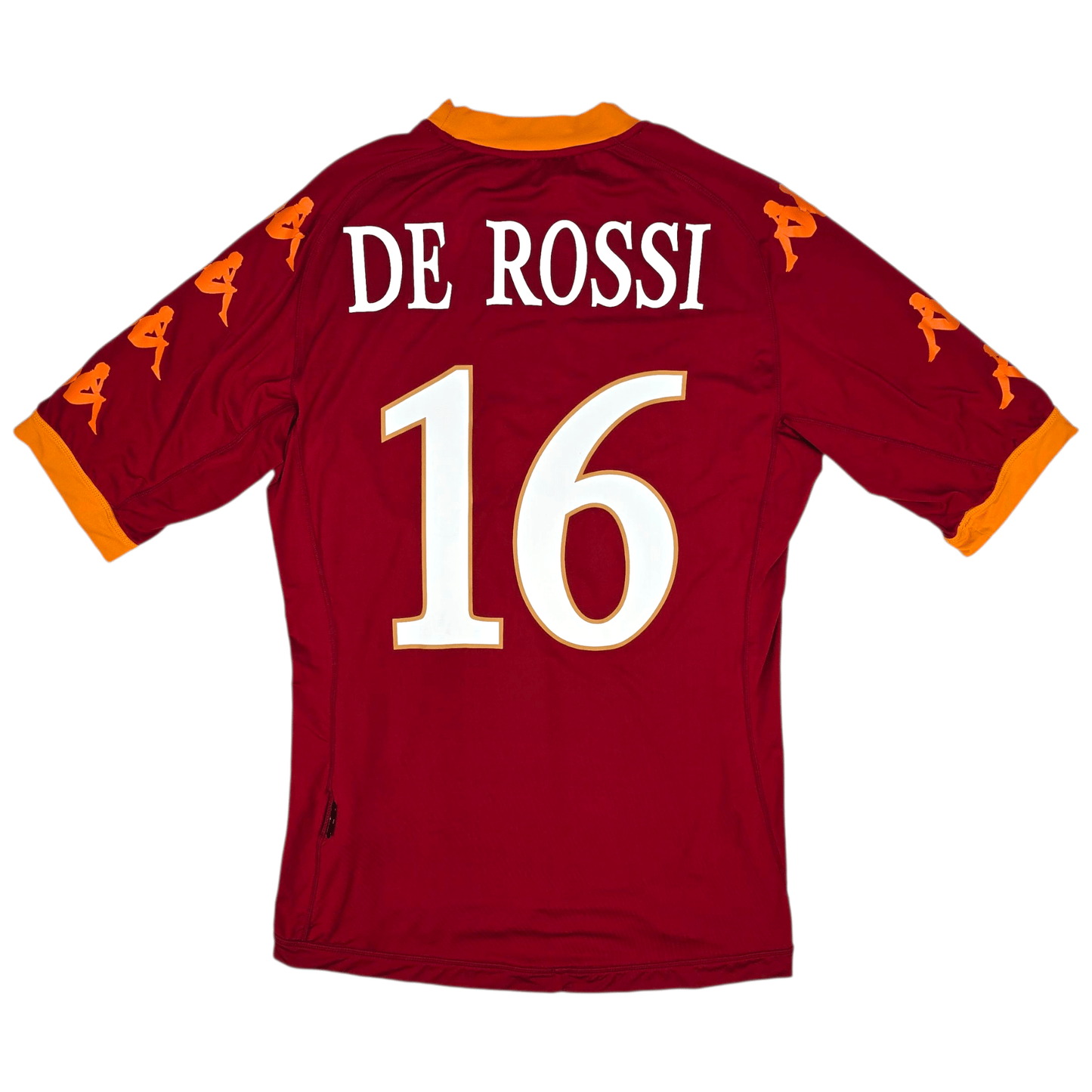 2010/11 Roma Home Football Shirt (L) Kappa #16 De Rossi