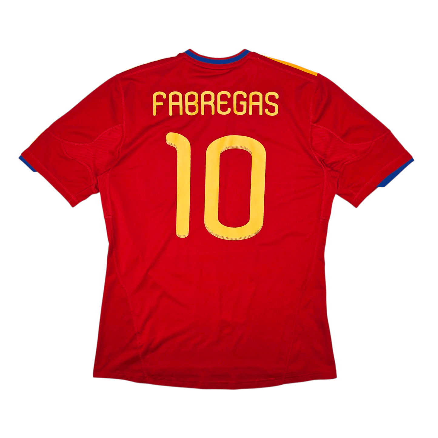 2010/11 Spain Home Football Shirt (L) Adidas #10 Fabregas