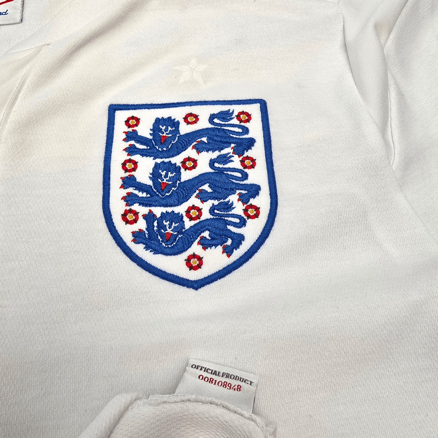 2010/12 England Home Football Shirt (M) Umbro