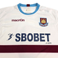 2010/12 West Ham United Away Football Shirt (XL) Macron #8 Parker