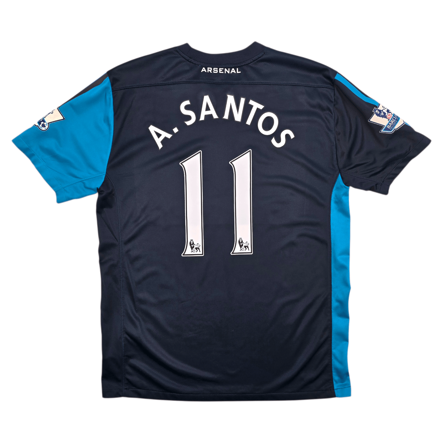 2011/12 Arsenal Away Football Shirt (L) Nike #11 A. Santos