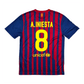 2011/12 Barcelona Home Football Shirt (M) Nike #8 A.Iniesta