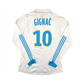 2011/12 Olympique Marseille Home Football Shirt (L) Adidas #10 Gignac