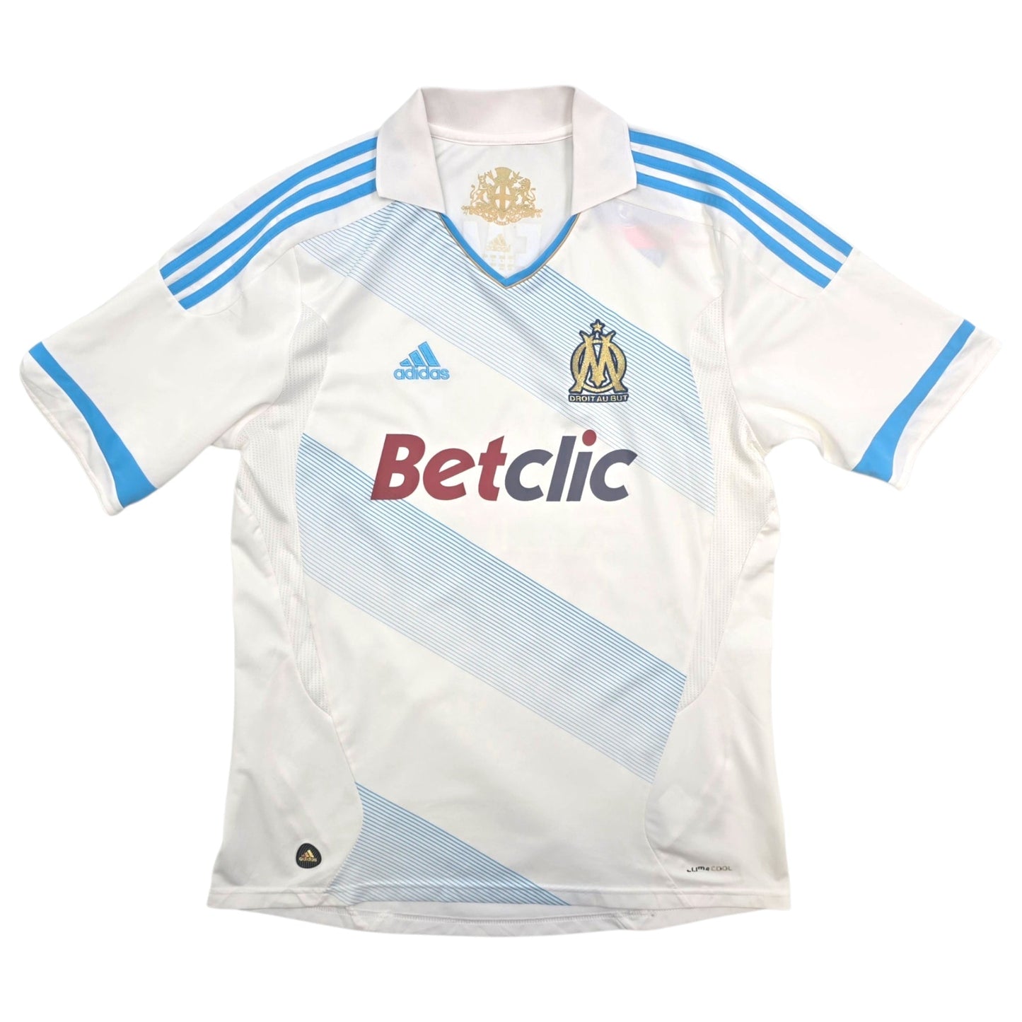2011/12 Olympique Marseille Home Football Shirt (L) Adidas #11 Remy