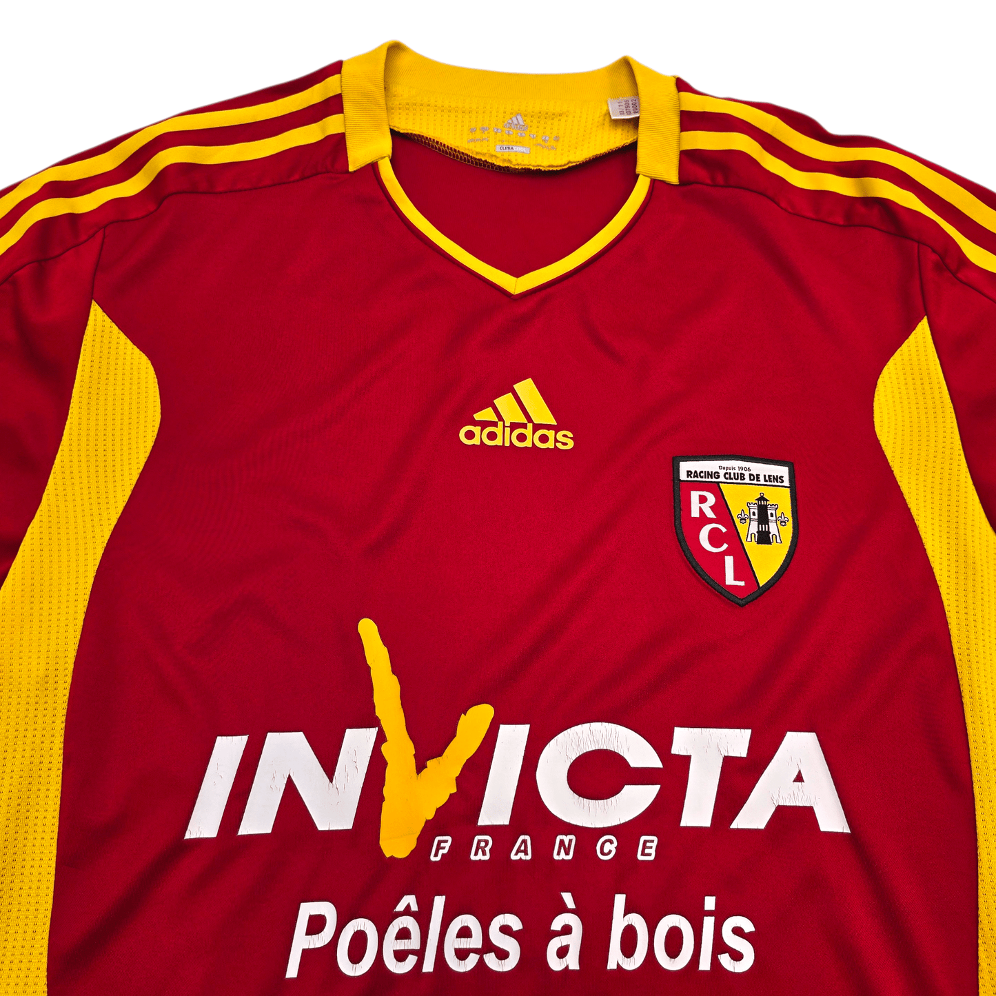 2011/12 RC Lens Home Football Shirt (L) Adidas (Player Issue)