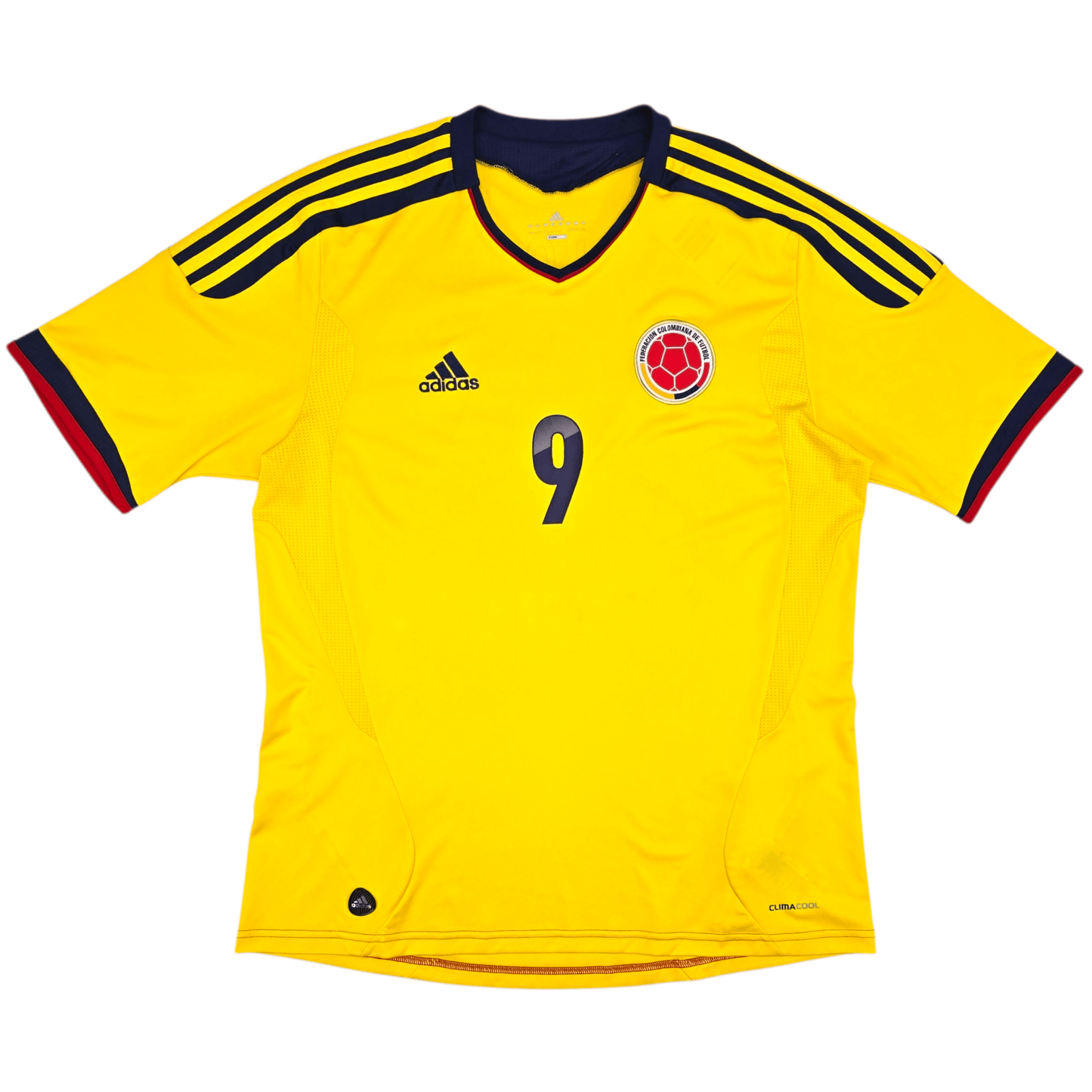 2011/13 Colombia Home Football Shirt (L) Adidas #9 Falcao