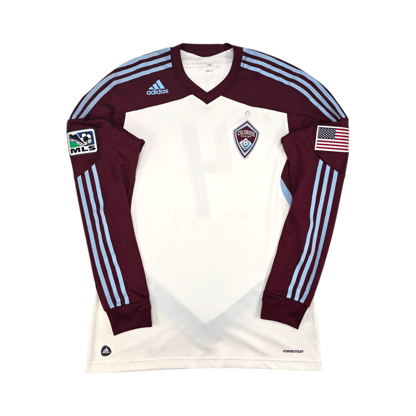 2011/13 Colorado Rapids Away Football Shirt (L) Adidas #4 Larentowicz