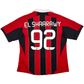 2012/13 AC Milan Home Football Shirt (XL) Adidas #92 El Shaarawy