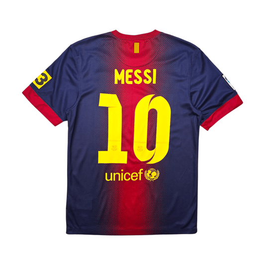 2012/13 Barcelona Home Football Shirt (S) Nike #10 Messi