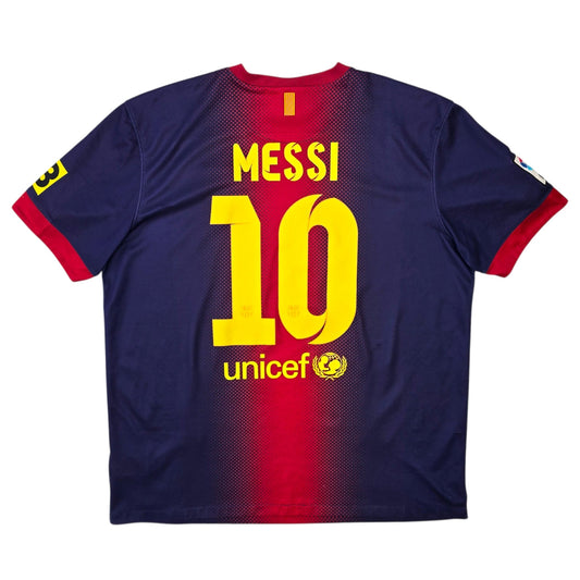 2012/13 Barcelona Home Football Shirt (XL) Nike #10 Messi